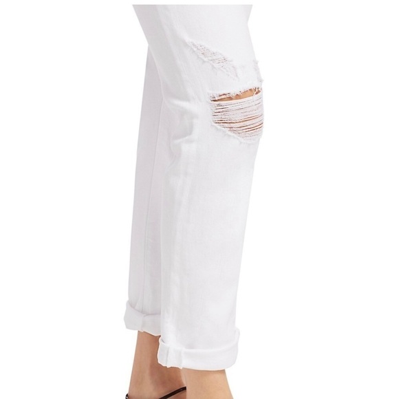 Frame NWT Le Beau Distressed High Rise Straight Leg Jeans Size 26 - Picture 4 of 12